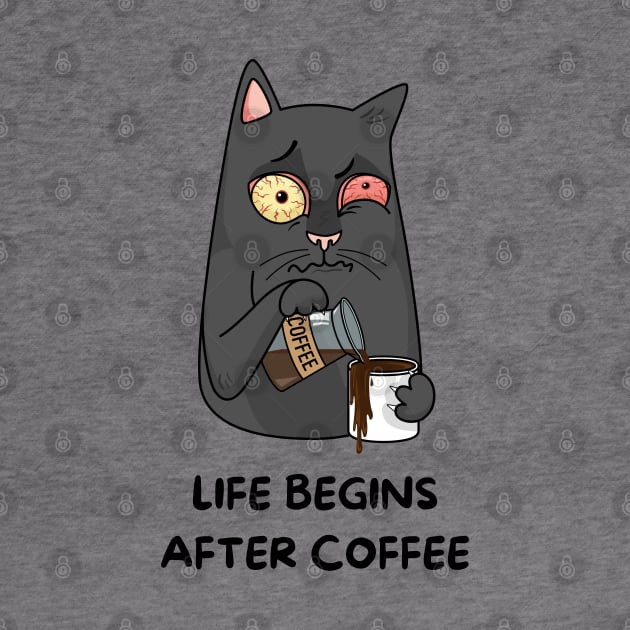 Life Begins After Coffee by Koala Tees